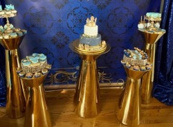 DECC46DA F20D 4D66 B223 AD89727ABA3D 290458647 5pcs 24K Gold Mushroom Pedestals