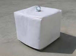 White Concrete Block Cover