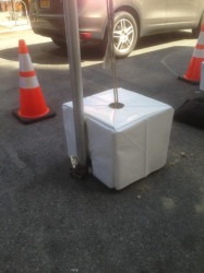 vinyl block cover White Concrete Block Cover